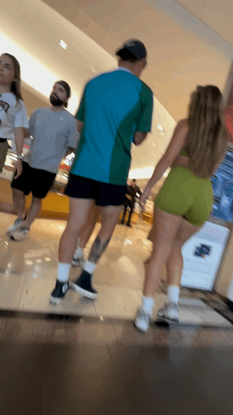 PERFECT big thicc ass in spandex shorts