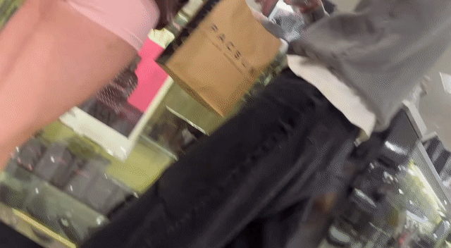 Tight small bubble pawg in pink shorts