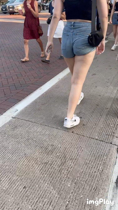 Summer means PAWG jean shorts