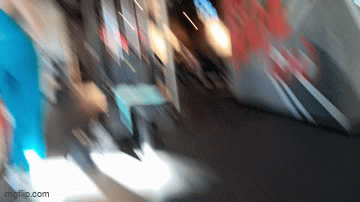 Gym Girl Bending Over in Blue Leggings (OC and GIFS)