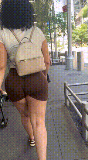 Dominican FAT ASS in brown could NOT resist