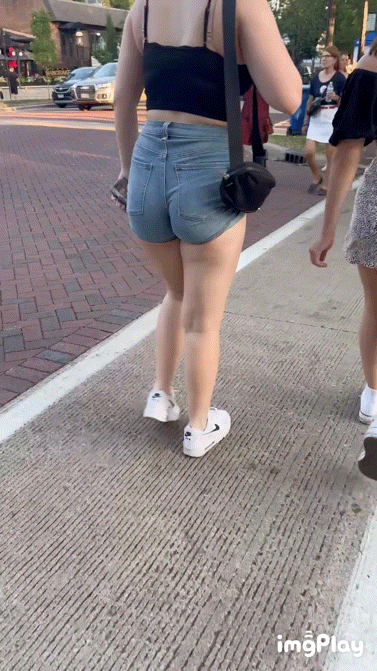 Summer means PAWG jean shorts