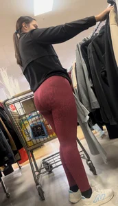 Latina wife with a nice ass in red spandex