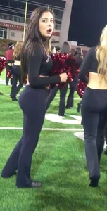 Candid cheerleaders