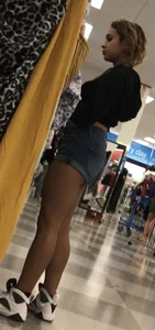 Leggings and shorts while running errands