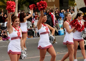 Candid cheerleaders