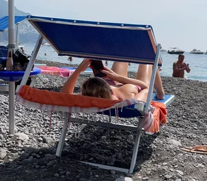 Unreal Milf Sunbathing Showing Off TITS and ASS