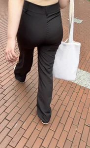 Dutch Beauty In Tight Flared Pants