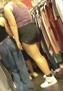 My neighbours bratty little pawg daughter shopping