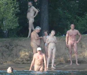 Nude beach and topless girls