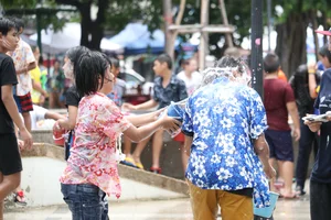 Water Festival girls in Thailand