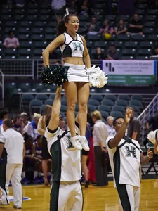 Candid cheerleaders