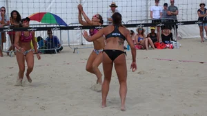 Weymouth beach volleyball girls  2019