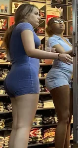2 Hoes in Skin Tight 1-Pieces (vpl)