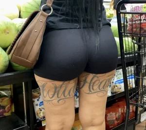 Big Booty Latina in Spandex Shorts [OC] *CHEEKS OUT*