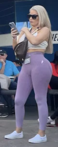 Fitness trainer like body in leggings