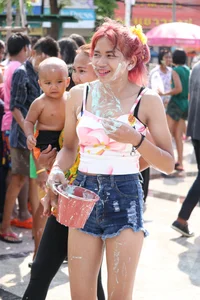 Water Festival girls in Thailand