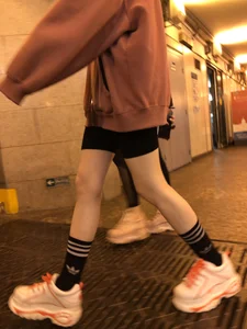 Girls in Shorts with Hot Skinny Legs Street Creepshots