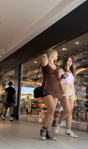Big booty Teen in short tight dress, cheeky + video
