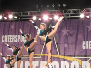 Candid cheerleaders