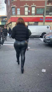 Dominican Milf With A BBL Leather Pants OC