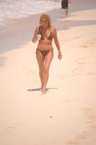 Various sexy candid girls in bikinis at the beach