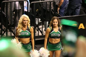Candid cheerleaders