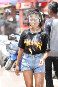 Water Festival girls in Thailand