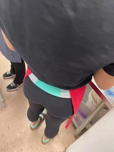 super sexy latina coworker with fatty in leggings (DIFFERENT DAYS)