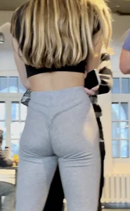 Pt.2 SUPER TIGHT college blonde in tight sweatpants