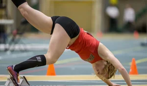 Canadian girls at an Alberta track and field tournament