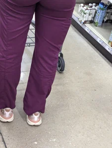 Green and purple tight pants
