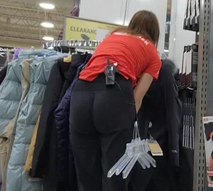 Petite brunette workers sexy tight ass