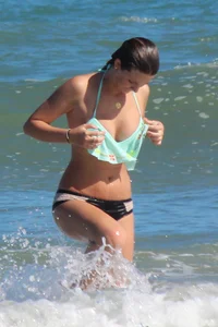 Unique bikini sexy beach girl with nice tits