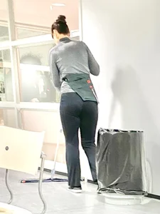 Hot Female Janitor in Pants