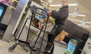 Phat ass at self checkout  / Not OC