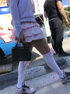 Carnival girls wearing pantyhose, spandex shorts, stockings, skirts and other outfits