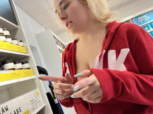 Big tit Blondie at gnc (oc)
