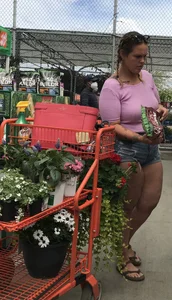 Pigtails blonde milf with huge curves in Home Depot pt.1