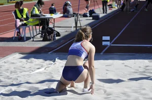 Candid track and field girls