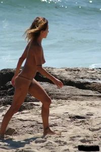 Bunch of sexy ladies on a nude beach