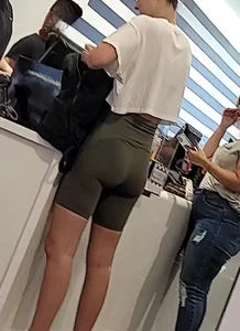 Tea in biker shorts +1