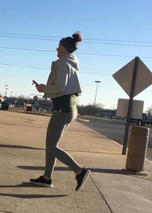 Oklahoma milf in grey leggings shopping at Target