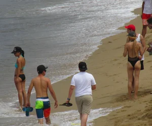 Taking a walk on the beach