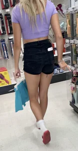 Blonde Bombshell Black Shorts