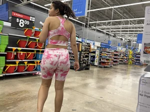 Public Beauties Series | PINK spanks on massive ass