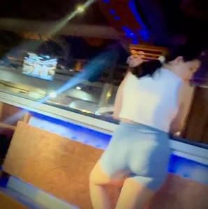 College babe spandex shorts at the bar (OC)