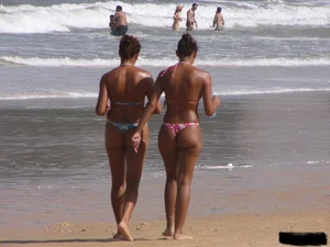Sexy beach and bikini girls