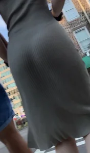 PAWG in a See-Through Dress