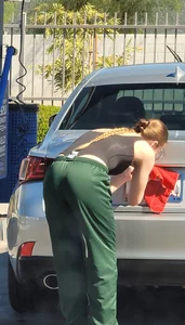 Carwash slim hottie